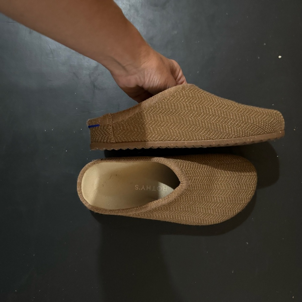 The Casual Clog in Teak Herringbone